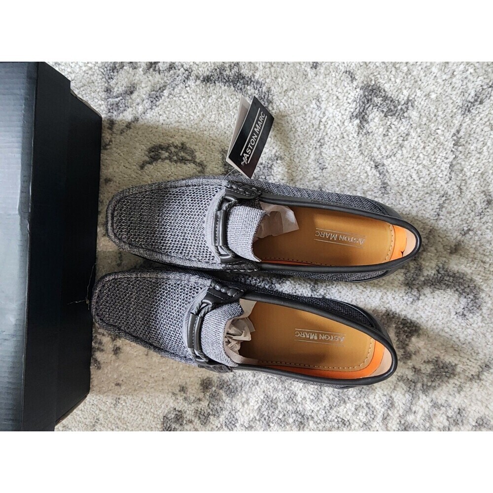 NEW Aston Marc Walk 02 Men's Shoe Size 13 M Grey Breathable Mesh Slip On Loafers - Picture 6 of 10